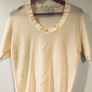 Vintage with tags! Short Sleeve scoop neck sweater